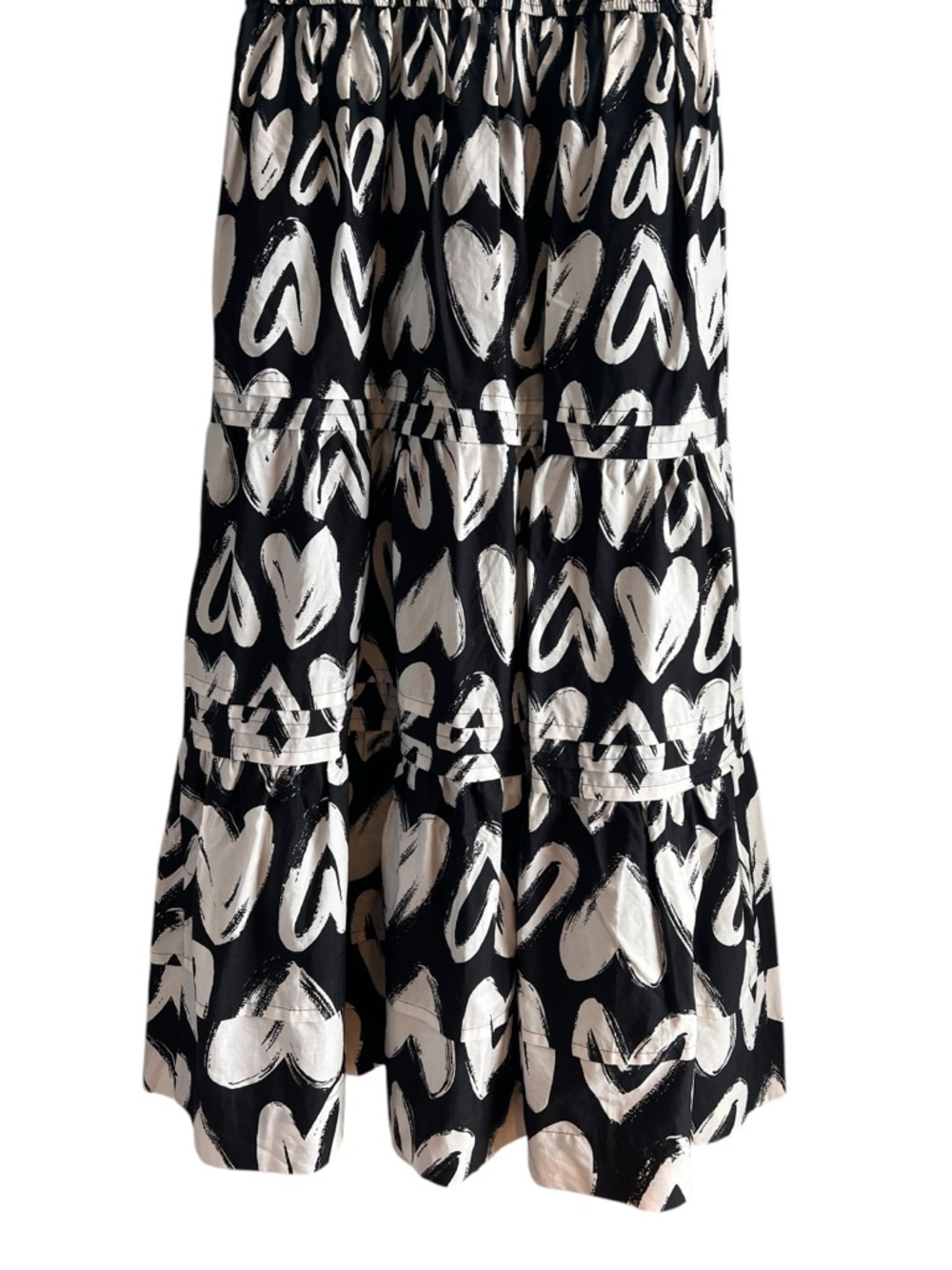 Anthropologie Somerset maxi dress in heart print size size S excellent condition - Picture 11 of 14